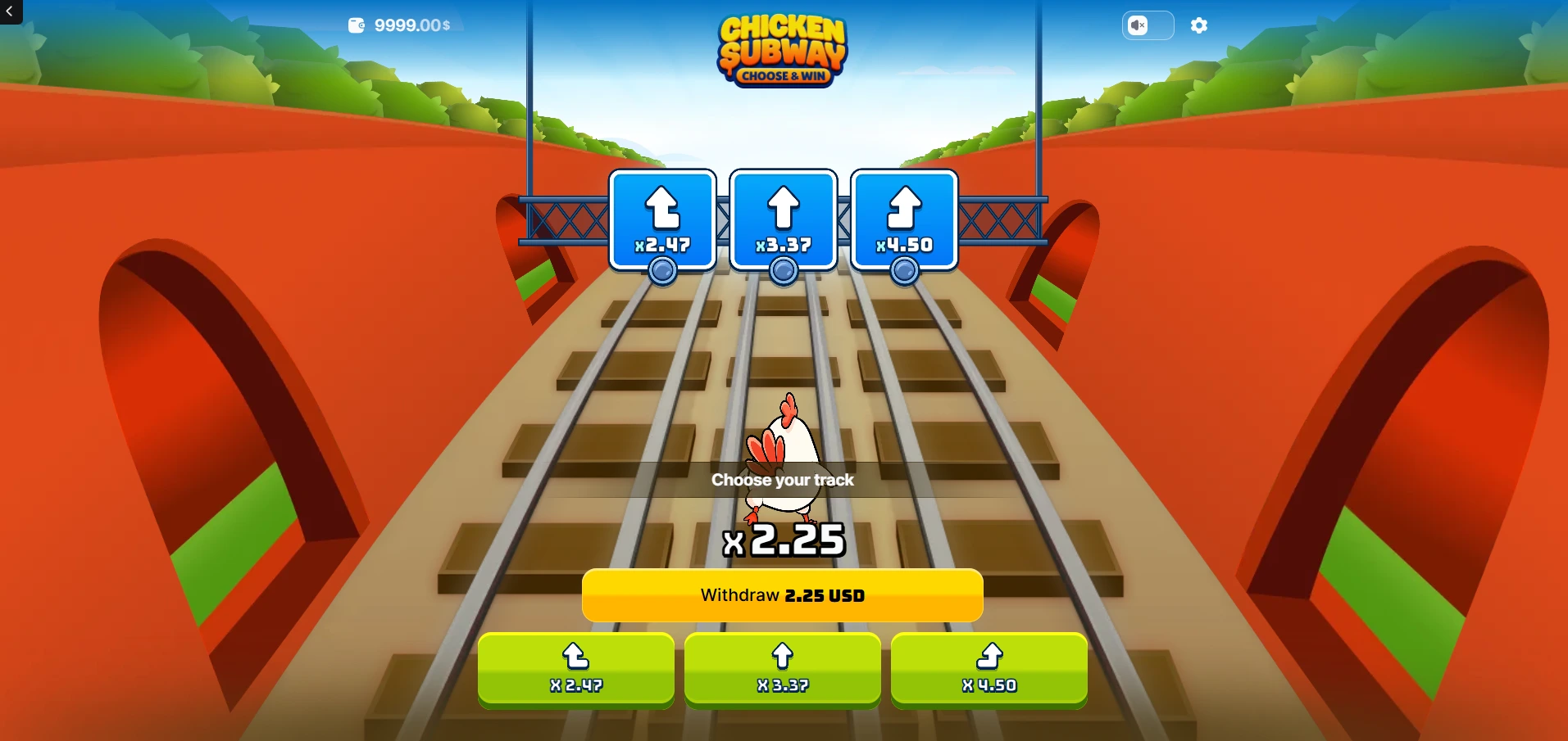 Chicken subway play.